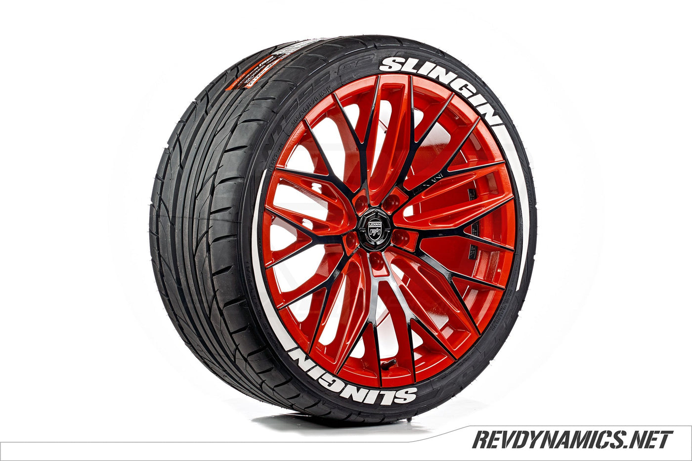 Lexani Aries 20" Rim Powdercoated Indy Red and Black Polaris Slingshot colors