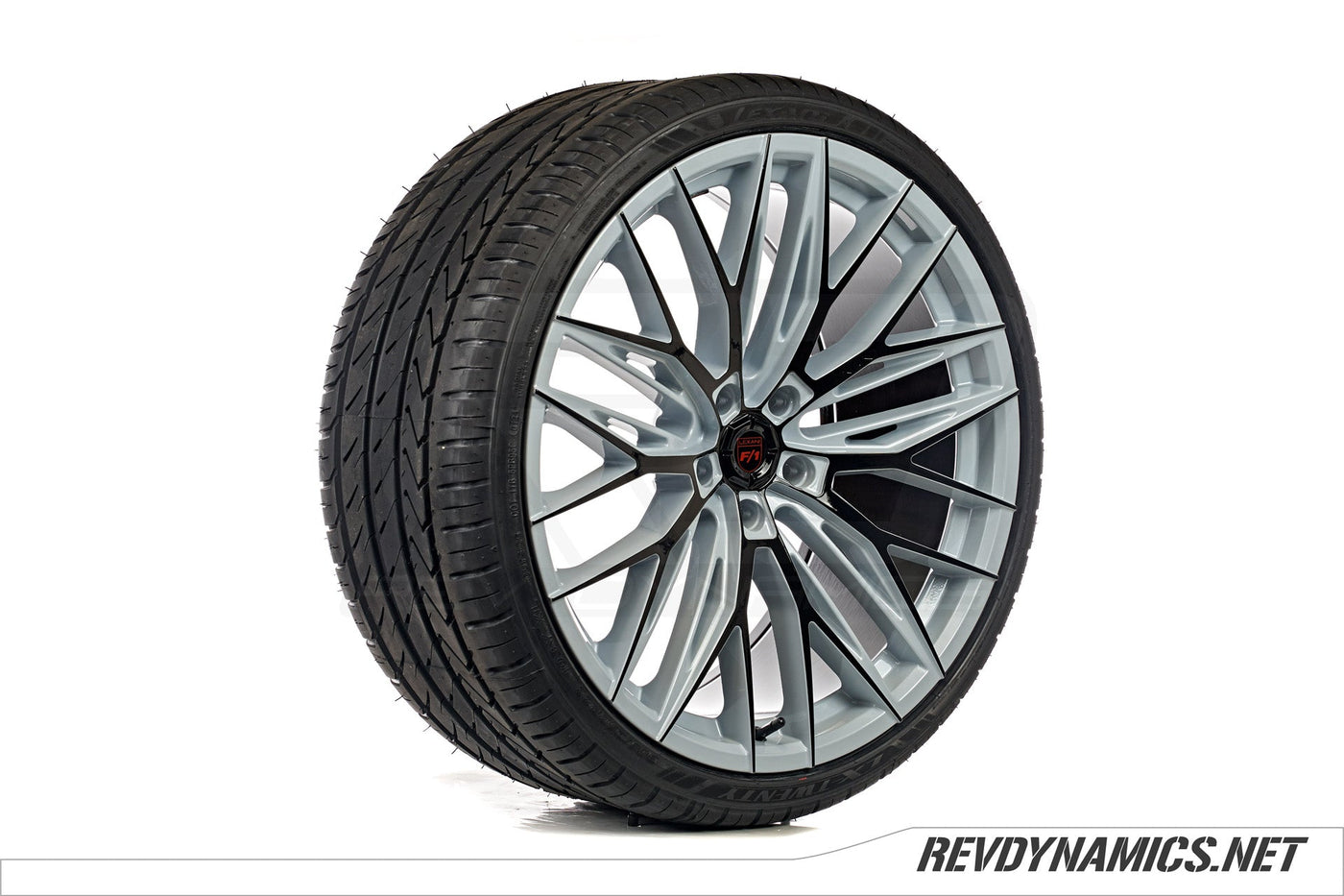 Lexani Aries 22" Rim Powdercoated Ceramic Matrix and Black Corvette C8 colors