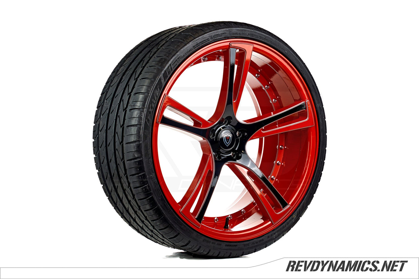 Marquee M3247 22" Rim Powdercoated Red Pearl, Black, and Ghost Gray Polaris Slingshot colors