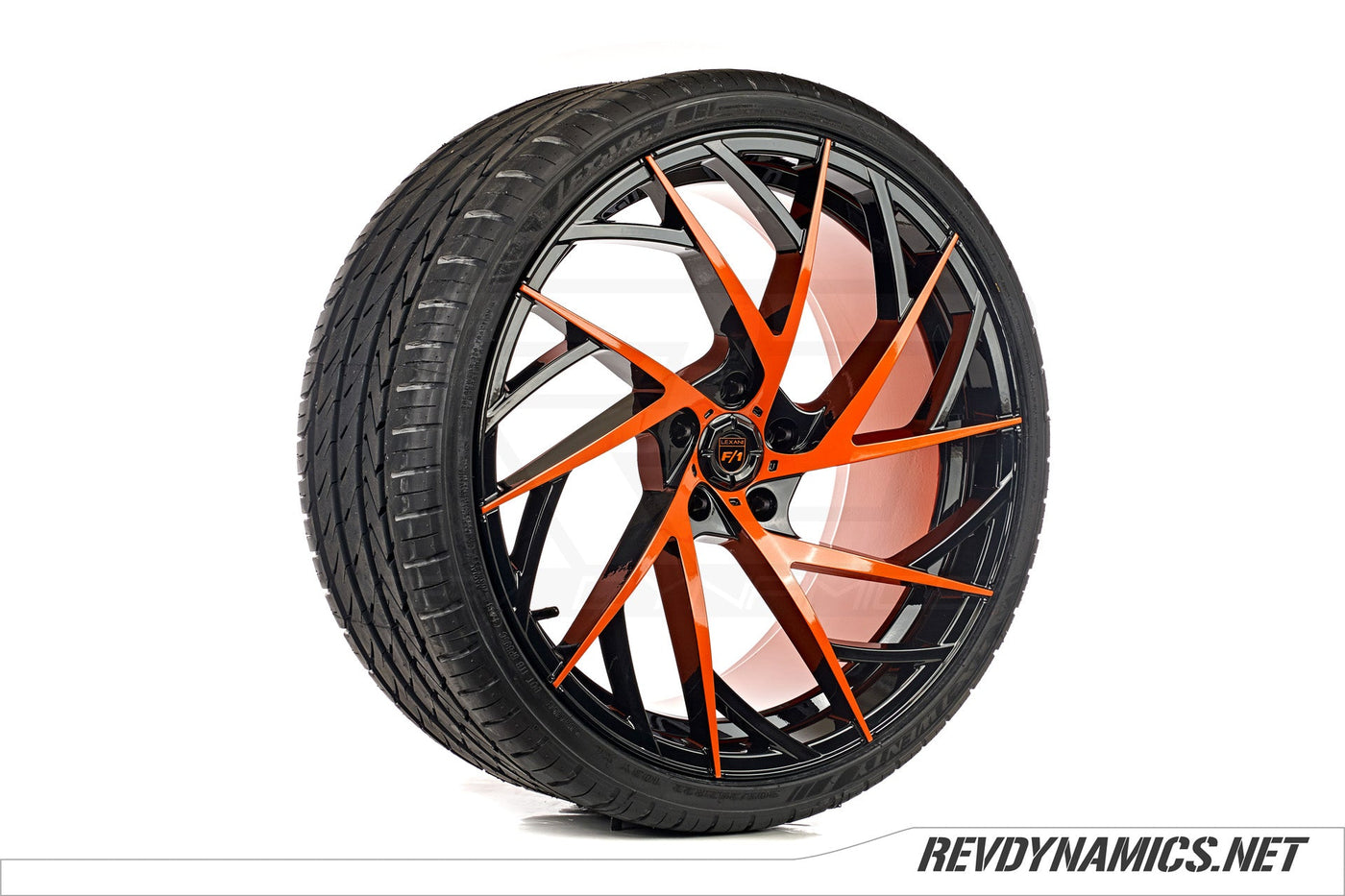Lexani Mugello Custom Finished | Sebring Orange and Black - Corvette C8 Wheels