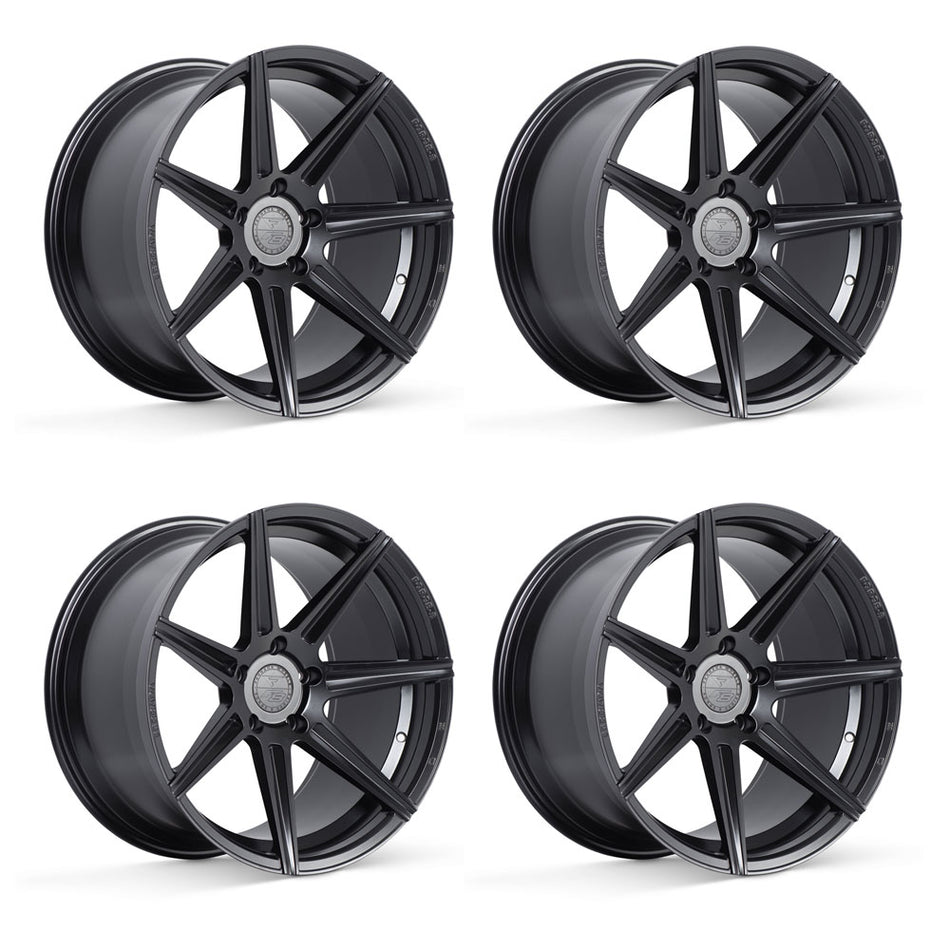 Ferrada FR7 Tesla Model 3 20" Front and Rear Wheel and Tire Package - Matte Black