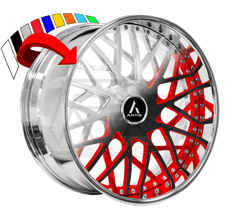 Artis Troy XL Slingshot 22" Wheel and Tire Package multiple colors