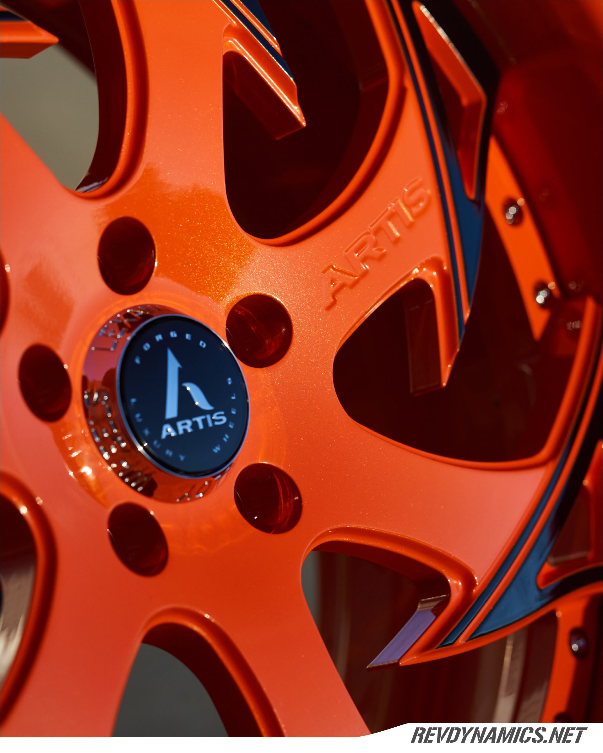 Artis Atomic 22x11 Orange Madness and Black with Tire Lettering 5499 (4)