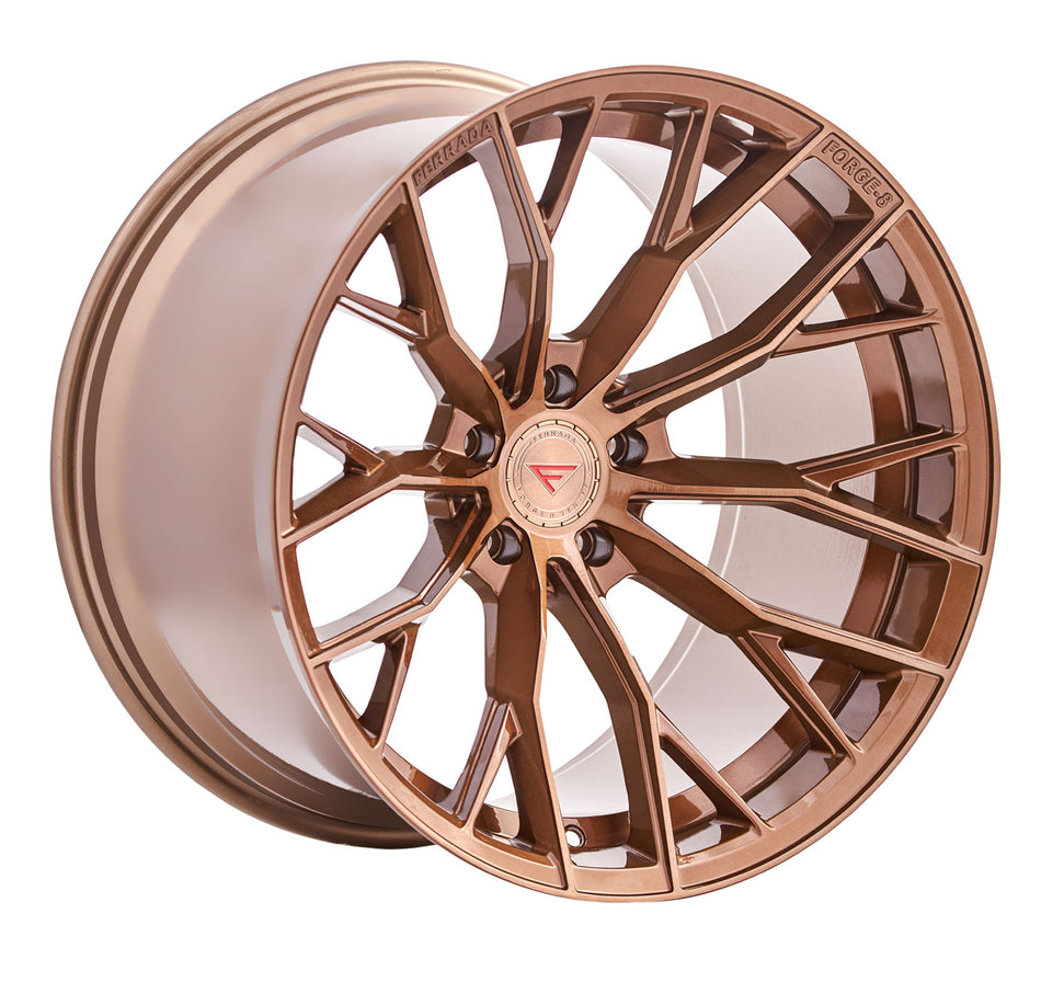 Ferrada FR9 Tesla Model 3 20" Front and Rear Wheel and Tire Package - Brushed Cobre
