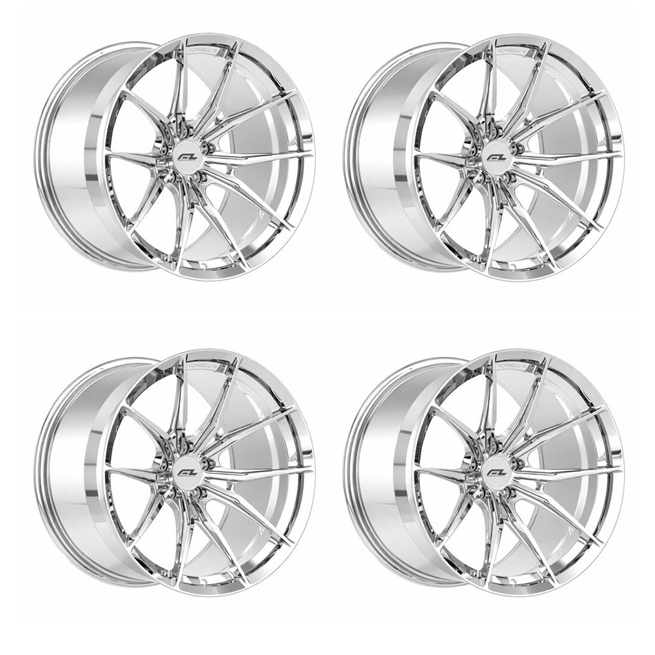 Forgedlite LC6 Forged Monoblock C8 Corvette Z06 20x10" Front 21x13" Rear Wheel and Tire Package