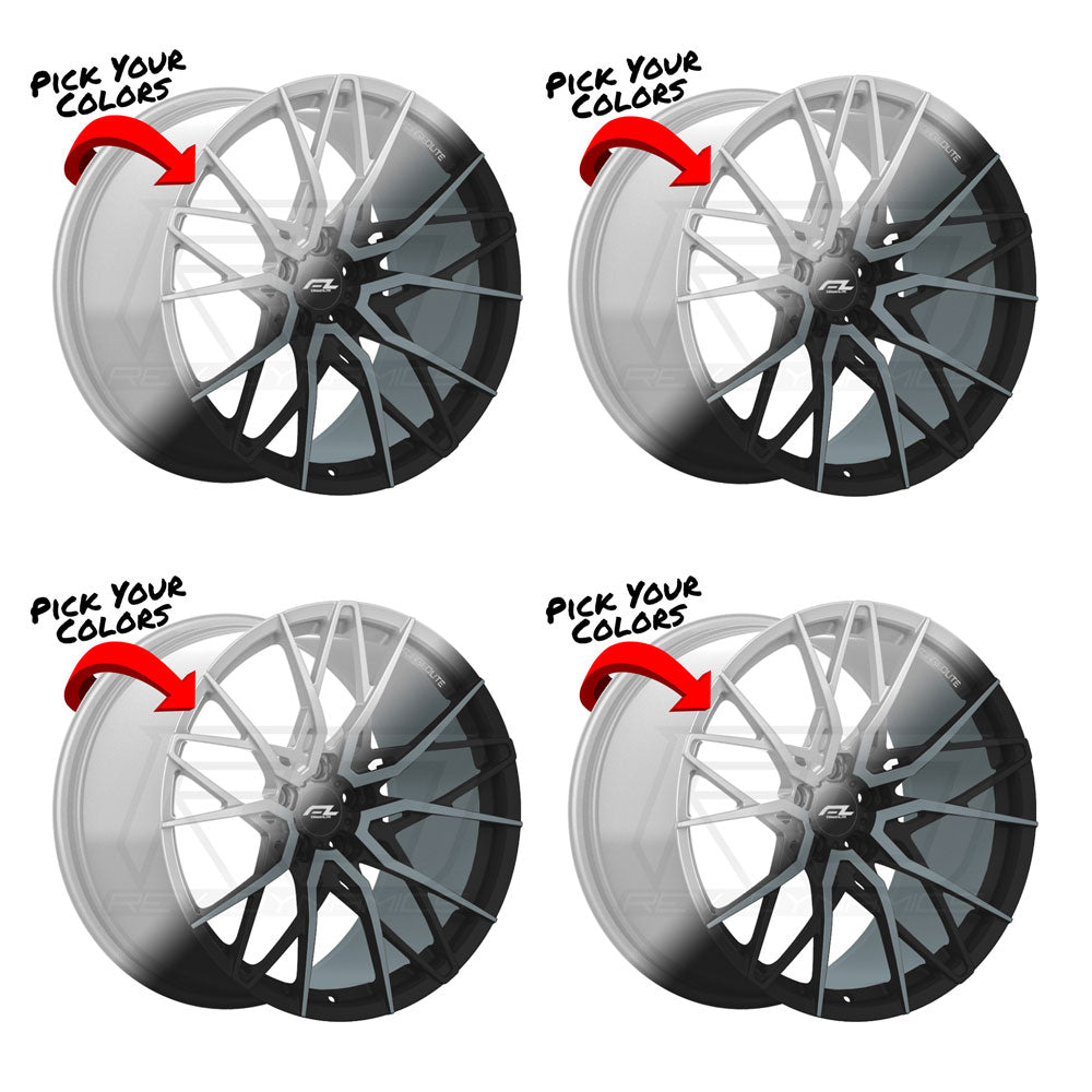 C8 Z06 E-Ray Renzo Forgedlite MC20 Custom Finish 20in wheel package