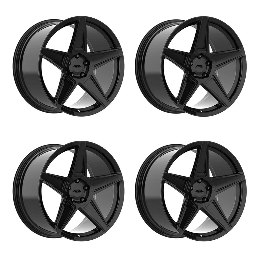 C8 Z06 E-Ray Renzo Forgedlite MC3 Gloss Black 20in wheel package