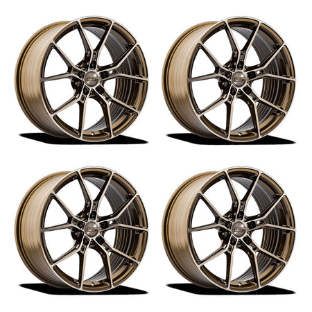 Chevy Corvette C7 Stingray E5 Daytona Bronze Brushed Tint 19in wheel package
