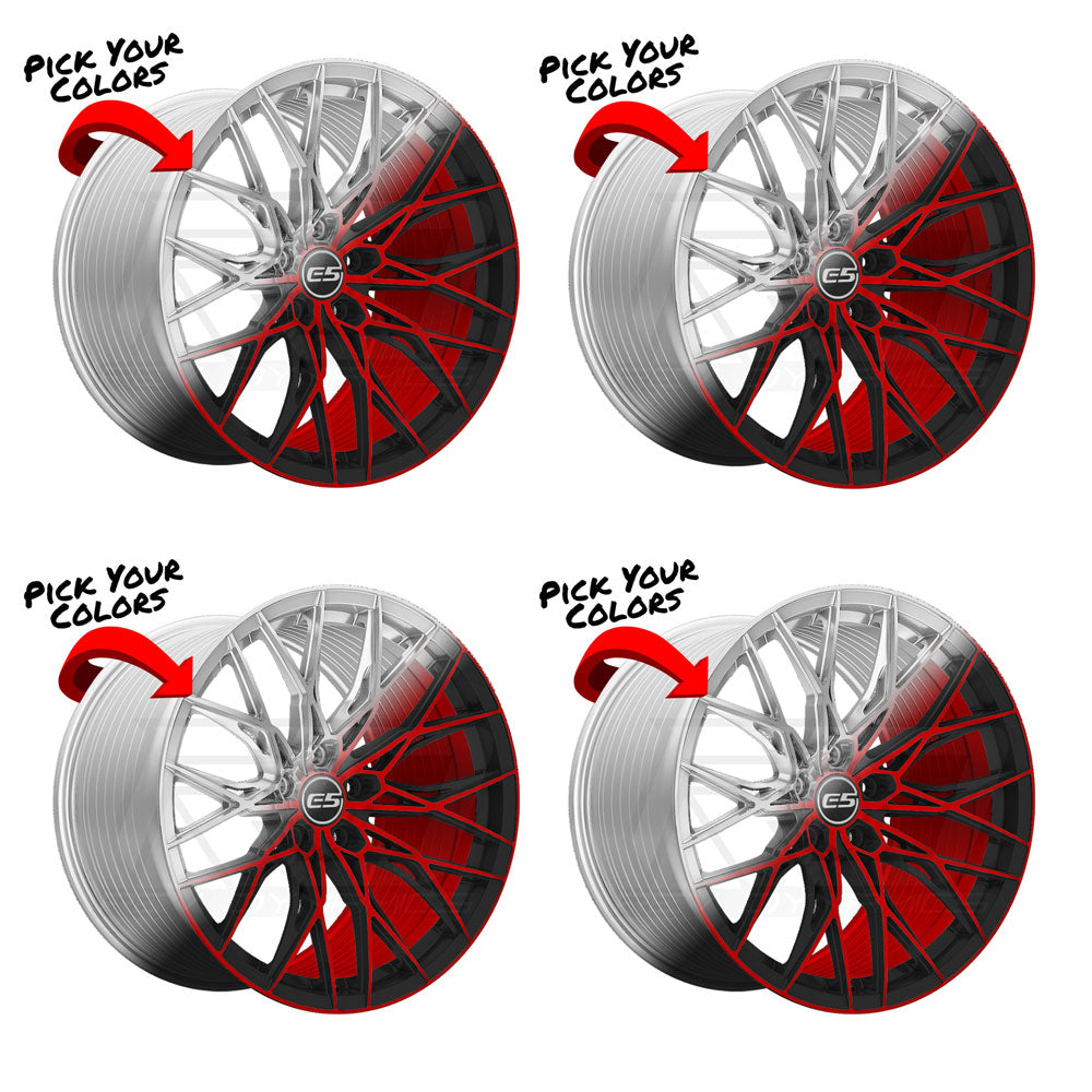 Chevy Corvette C7 Stingray E5 Sebring Custom Finish 19in wheel package
