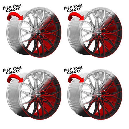 Chevy Corvette C7 Stingray E5 Sebring Custom Finish 19in wheel package
