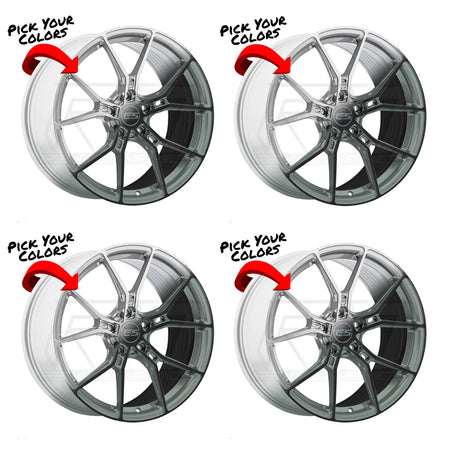 Chevy Corvette C8 Stingray E5 Daytona Custom Finish 20in wheel package