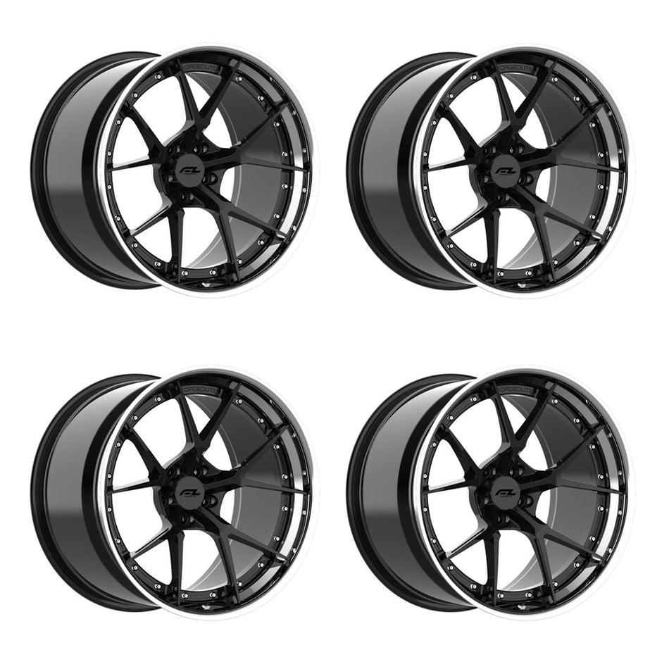 Forgedlite RS5 C8 Corvette Z06 20x10" Front 21x13" Rear Wheel and Tire Package