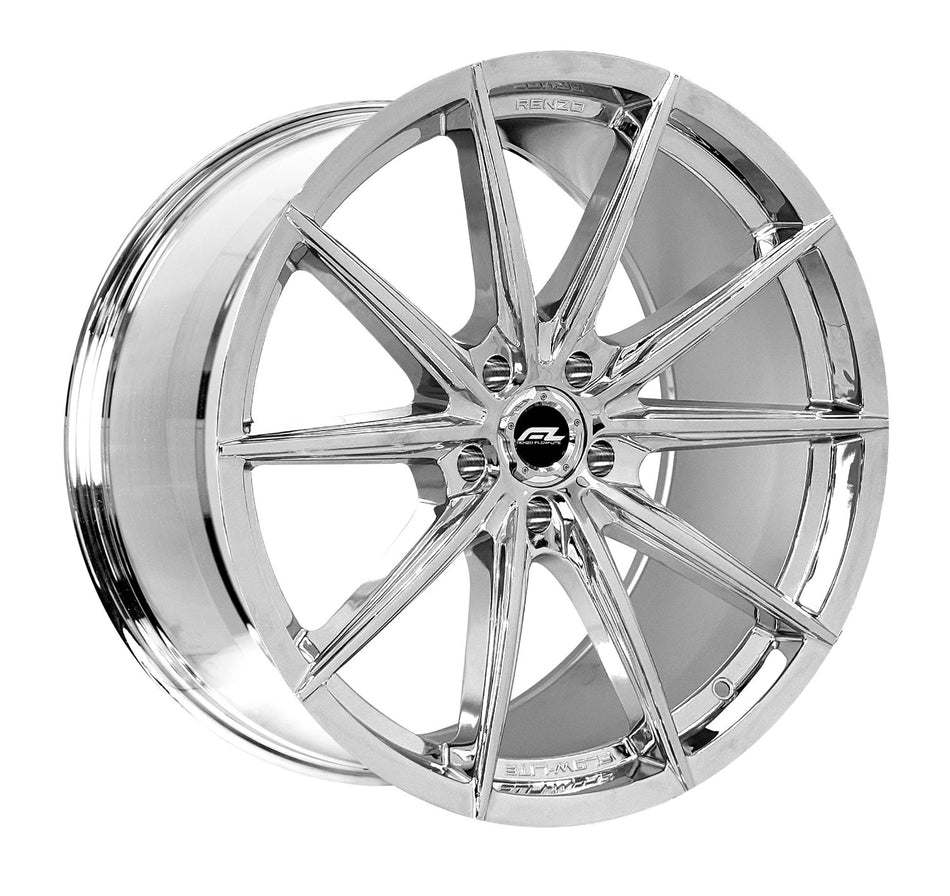 Forgedlite RFL-10 C8 Corvette 20" Front 20" Rear Wheel and Tire Package - Chrome