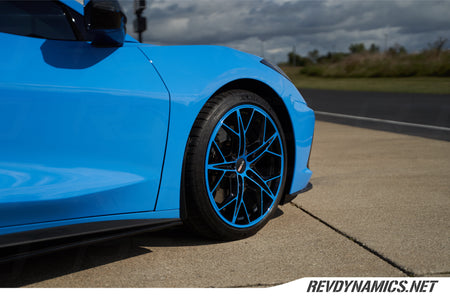 Corvette C8 powder coated wheels