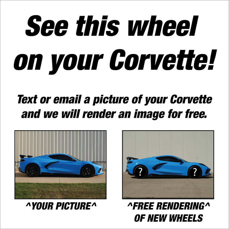Cray Panthera C8 Corvette 20x9" Front 21x12" Rear Wheel and Tire Package