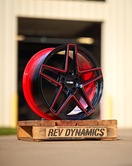 Corvette C8 Stingray Z51 Cray-Panthera-Torch-Red-and-Black-19in Wheel