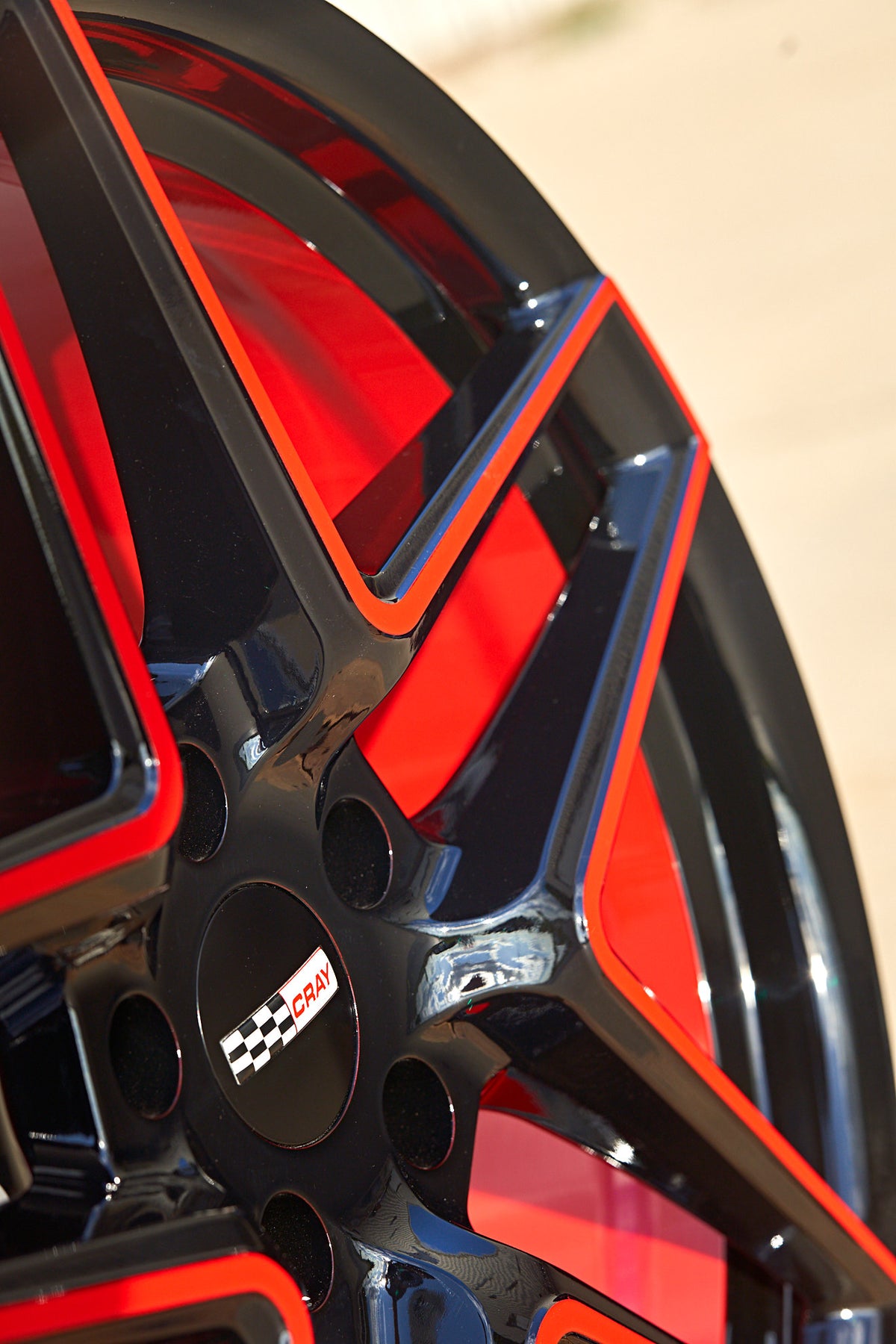 Corvette C8 Stingray Z51 Cray-Panthera-Torch-Red-and-Black-19in Wheel