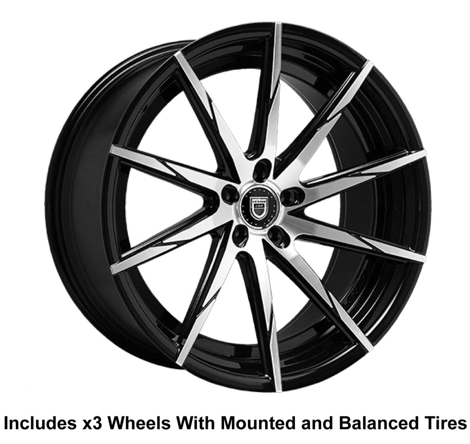 Lexani CSS-15 20" Front 22" Rear Wheel and Tire Package