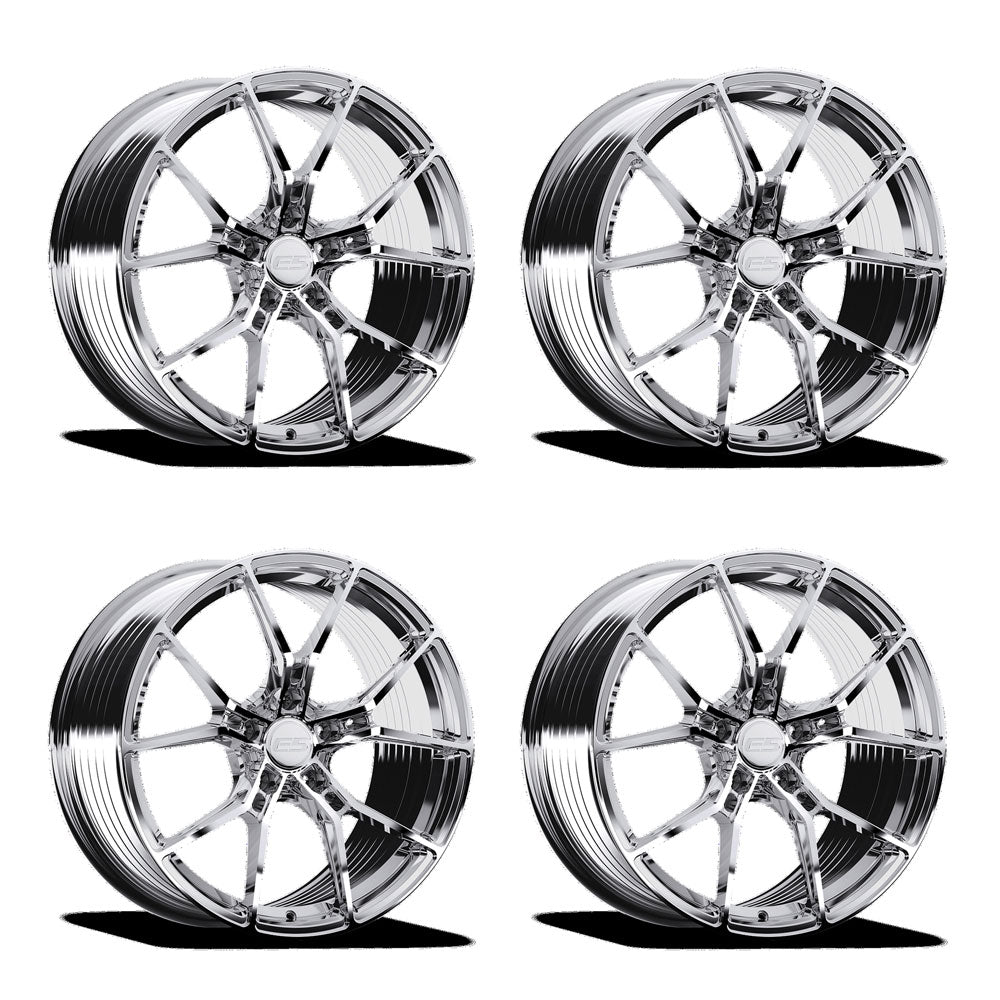 E5 Daytona Chrome Corvette C8 Wheel Package
