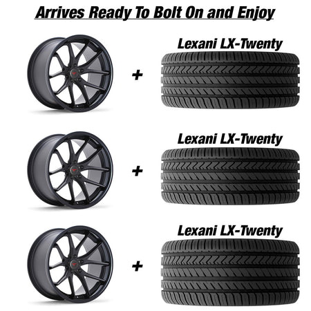 Polaris Slingshot Ferrada FR2 Matte Black wGloss Black Lip Wheel and Tire Package