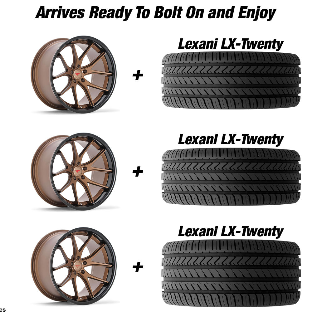 Polaris Slingshot Ferrada FR2 Matte Bronze wGloss Black Lip Wheel and Tire Package