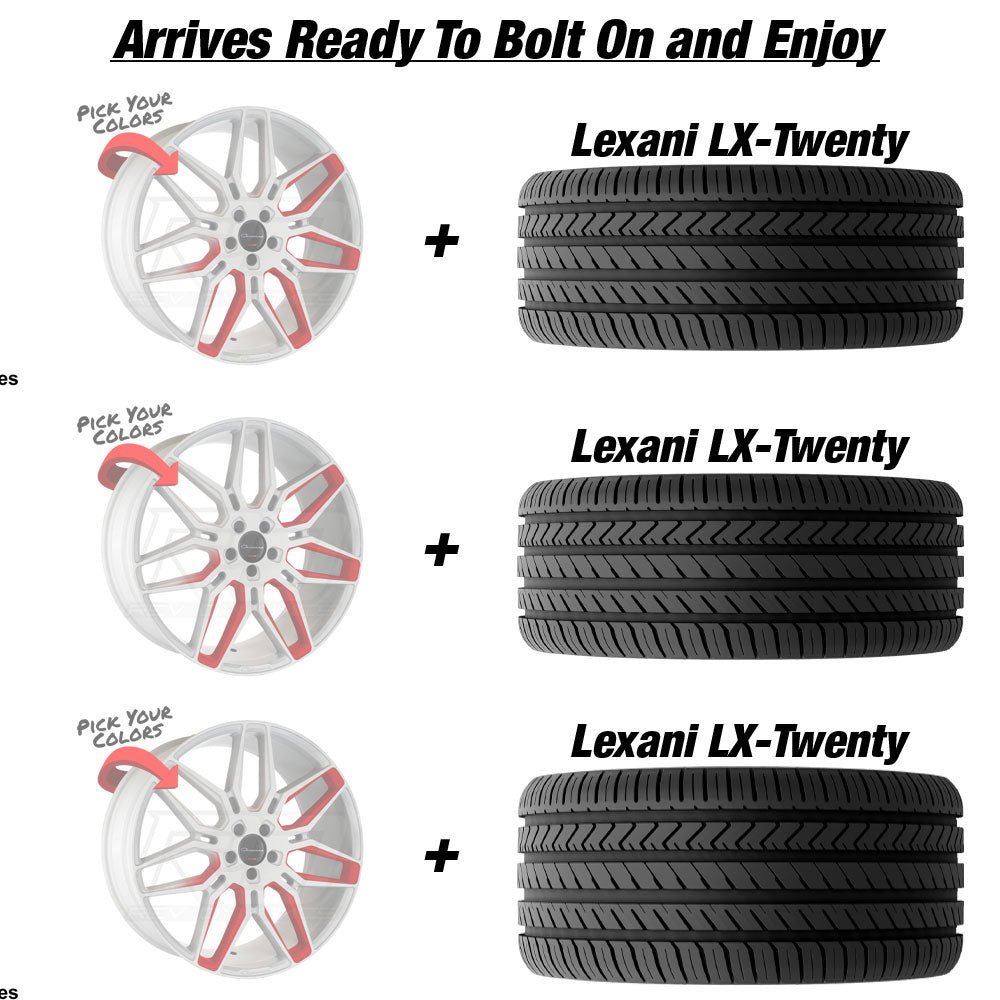 Polaris Slingshot Giovanna Bogota Custom Finish Wheel and Tire Package
