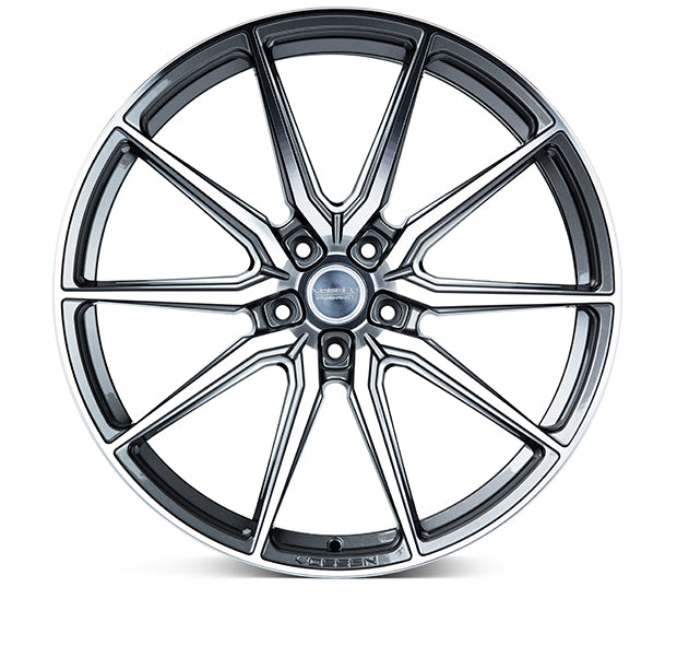 Vossen HF-3 Tesla Model 3 20" Front and Rear Wheel and Tire Package - Gloss Graphite Polished