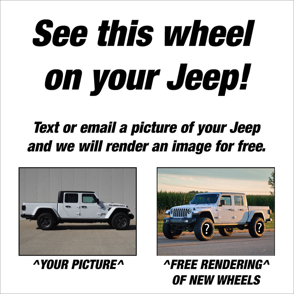 KMC Canyon Jeep Gladiator JT 17" Wheel and 35" Tire Package