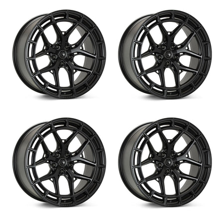 Jeep Gladiator Vossen HFX-1 Satin Black 20in wheel package