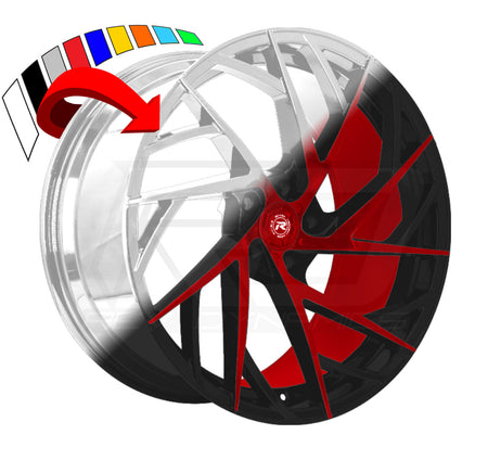 Lexani Renzo Mugello Slingshot 22" Wheel and Tire Package - Rev Dynamics