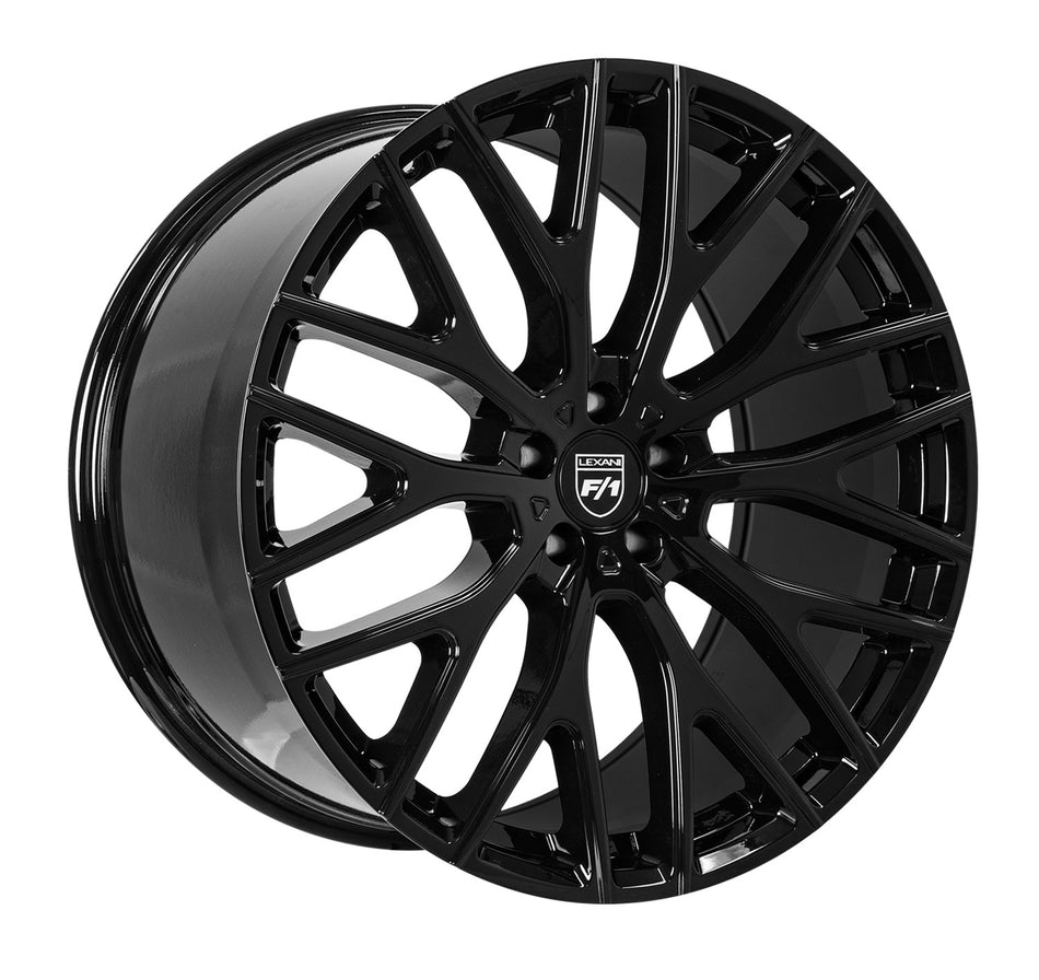 Lexani Valor C8 Corvette 20x9" Front 22x10.5" Rear Wheel and Tire Package - Gloss Black