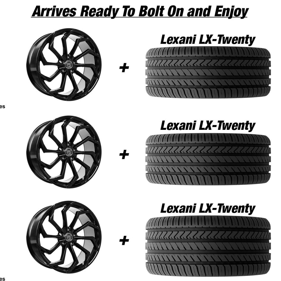 Lexani Static Slingshot 22" Wheel and Tire Package