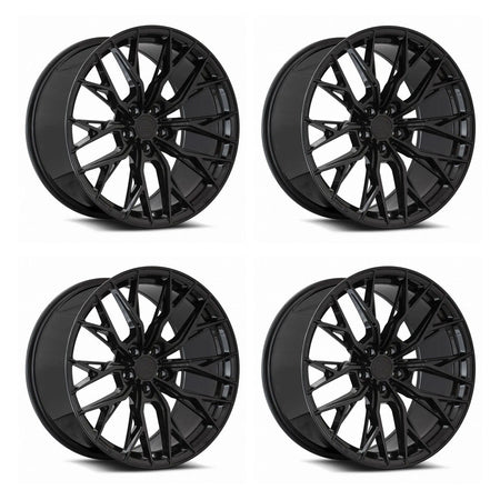 MRR GF5 Gloss Black Corvette C8 Wheel Package
