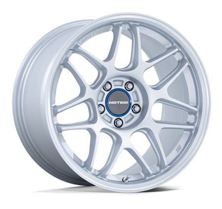 Motegi Tsubaki Hyper Silver w/Machined Lip 18×8.5 / 18×8.5 wheel for Tesla Model 3
