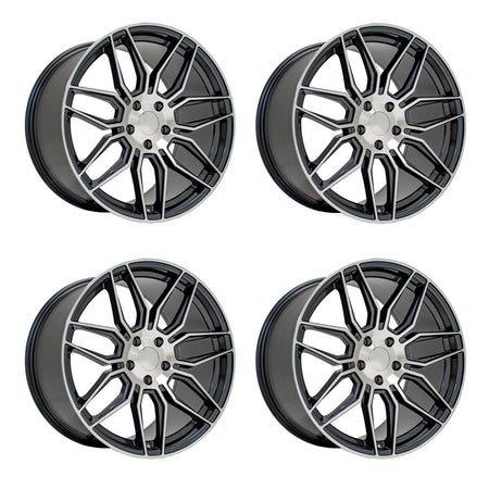 OE Wheel CV03D Gunmmetal Machined Face Corvette C8 Wheel Package
