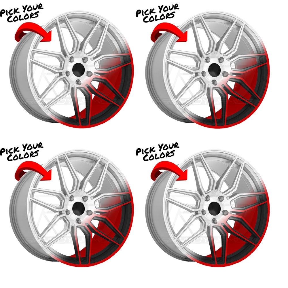 OE Wheels CV03D Custom Finish Corvette C8 Wheel Package