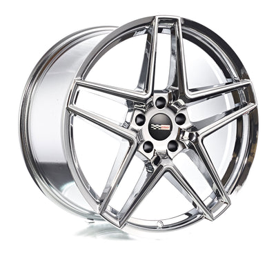 Cray Panthera C8 Corvette 19x9" Front 20x11.5" Rear Wheel and Tire Package - Chrome