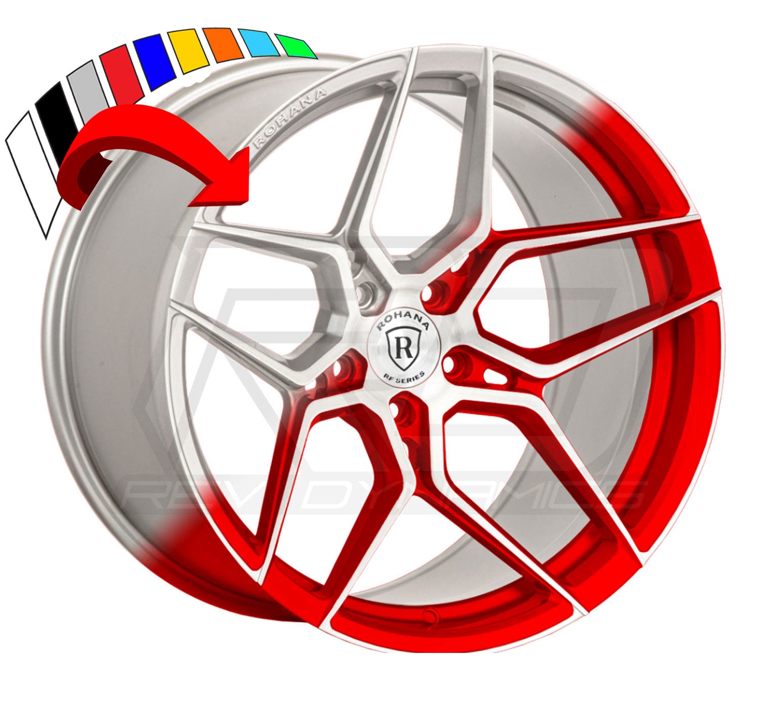 Rohana RFX11 Slingshot 20" Wheel and Tire Package - Rev Dynamics
