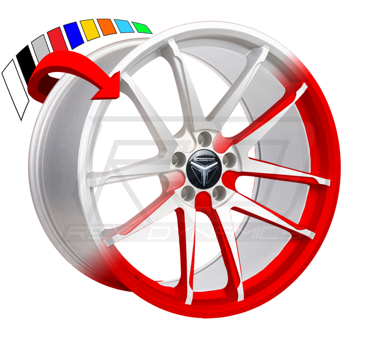 Polaris Slingshot 18" Front and 20" Rear Wheel Powder Coating Service multiple colors