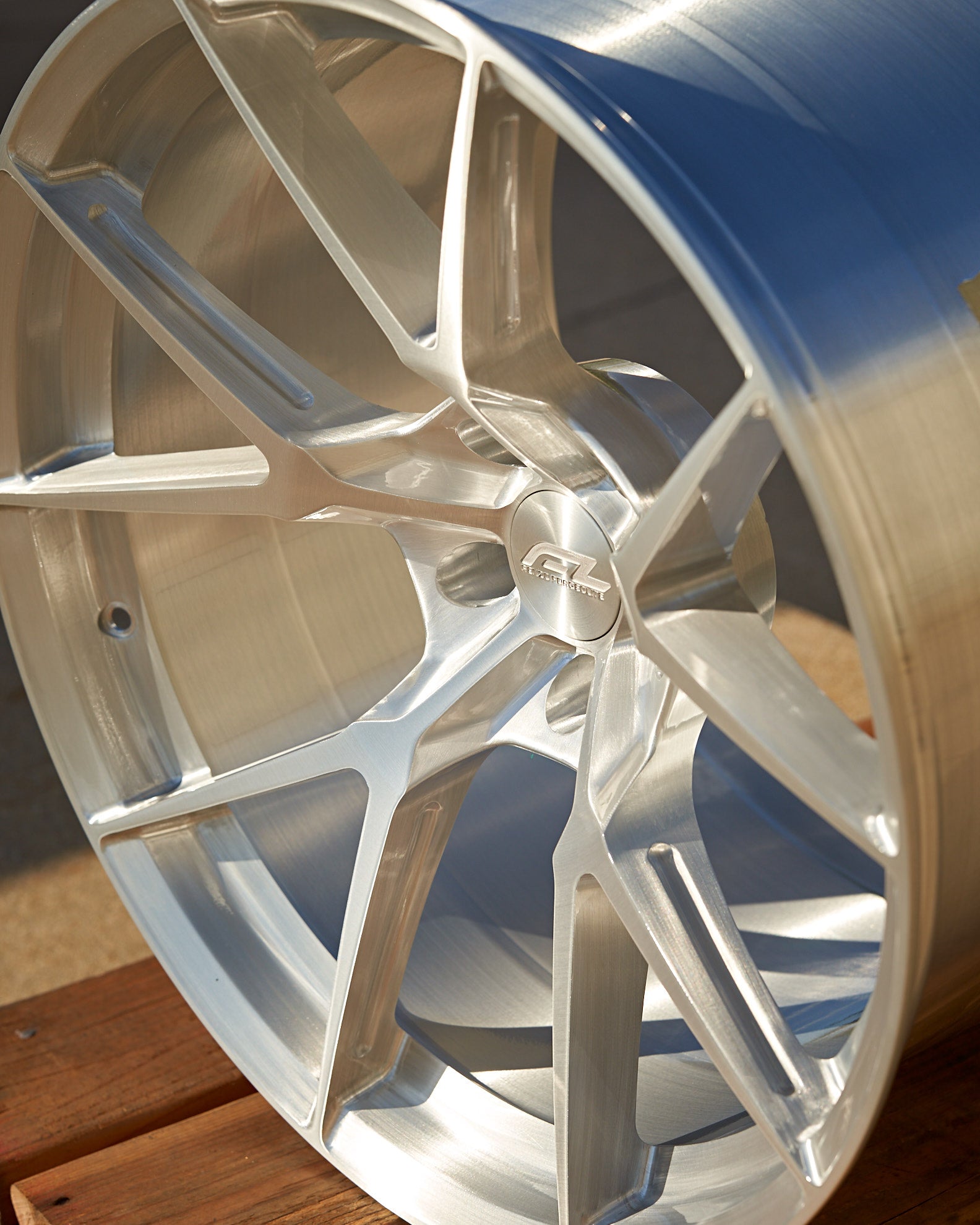 Corvette Z06 E-Ray Forgedlite MC5 Brushed Silver Wheel 21x13 inch tire package