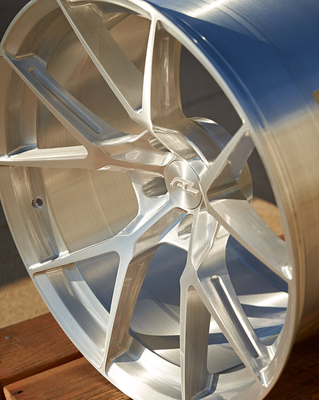 Corvette Z06 E-Ray Forgedlite MC5 Brushed Silver Wheel 21x13 inch tire package