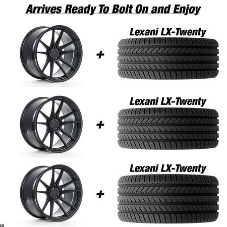 Polaris Slingshot Rohana RF2 Matte Black Wheel and Tire Package