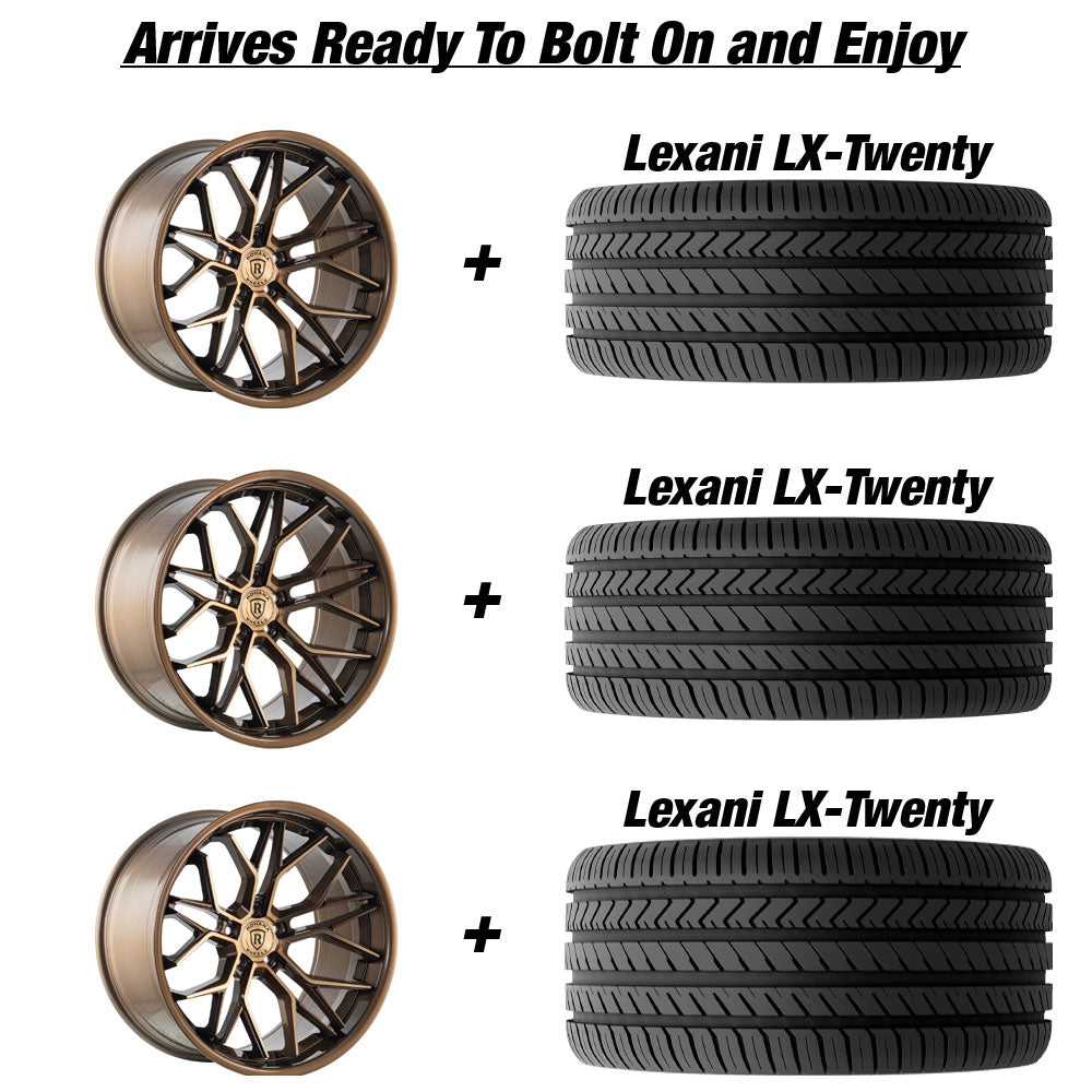 Rohana RFC 3 Lexani LX-Twenty Tire and Wheel Package