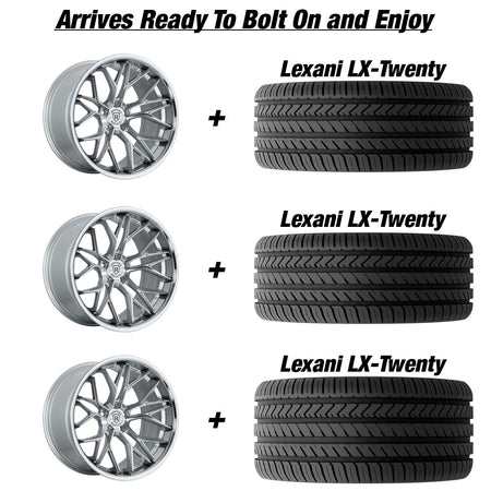 Rohana RFC 3 Lexani LX-Twenty Tire and Wheel Package