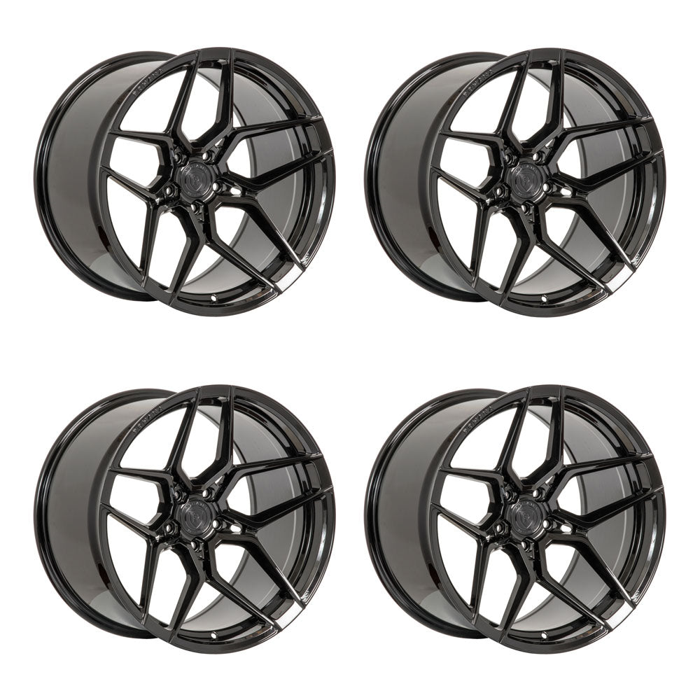 Rohana RFX11 Gloss Black Corvette C8 Wheel Package