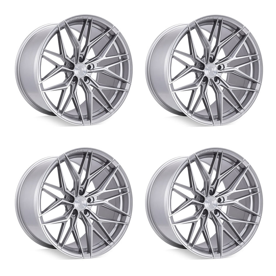 Rohana RFX17 Brushed titanium Corvette C8 Wheel Package
