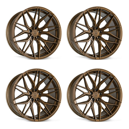 Rohana RFX17 Gloss Bronze Corvette C8 Wheel Package