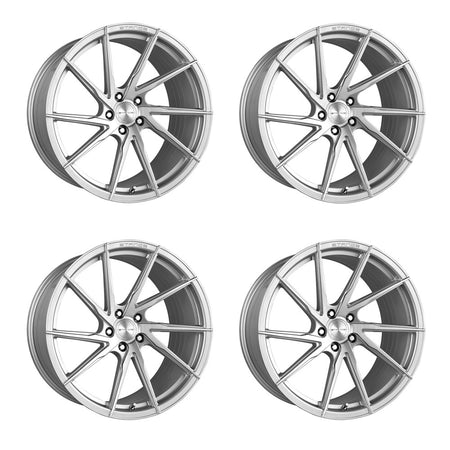 Rotary Forged Chevy Corvette C7 Z06 Stance SF01 Brushed Silver 19in wheel package