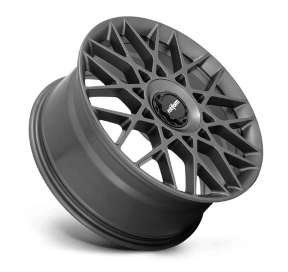 Rotiform BLQ-C Tesla Model 3 19" Front and Rear Wheel and Tire Package - Anthracite