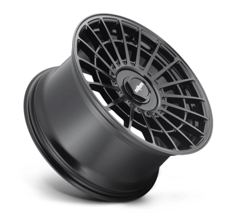 Rotiform LAS-R Tesla Model 3 19" Front and Rear Wheel and Tire Package - Matte Black